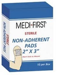 Medique Products Non-Adherent Dressing Medi-First® Rayon 2 X 3 Inch Sterile