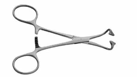 V. Mueller Towel Forceps 5-1/4 Inch Length Mid Grade Stainless Steel Non-Perforating Tips - M-788375-1489 - Each