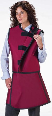 Wolf X-Ray X-Ray Apron / Vest Purple Wraparound Style Small