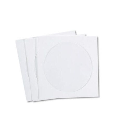 Quality Park™ CD/DVD Sleeves, Moisture-Resistant TYVEK Material, 100/Box