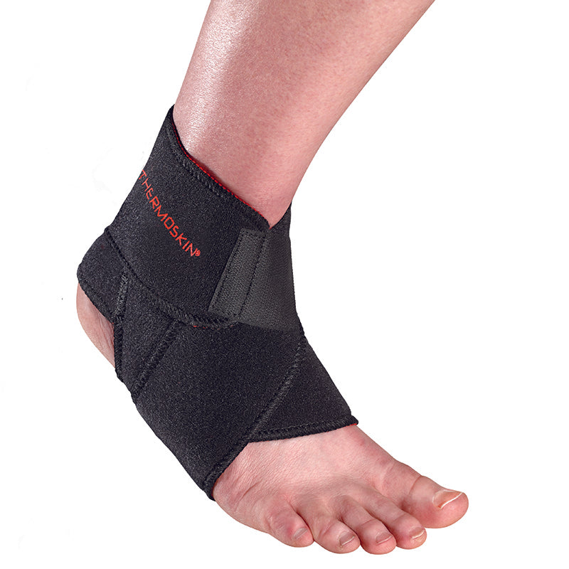 Orthozone Thernoskin Sport Ankle Wrap , One Size - Black