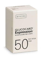 Arkray USA Blood Glucose Test Strips Glucocard® 50 Strips per Box Sample size: 0.5 Microliter For Glucocard® Expression™ Blood Glucose Monitor