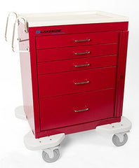 Lakeside Manufacturing Emergency Cart Steel 25 X 32 X 39-3/4 Inch Red 3 Drawers, 3 Inch / 1 Drawer, 6 Inch / 1 Drawer, 9 Inch - M-793518-4474 - Each