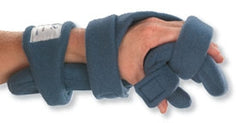 Alimed Resting Hand Splint SoftPro™ Functional Fabric Right Hand Blue Large