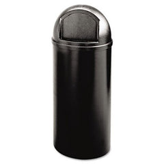 Rubbermaid® Commercial Marshal Classic Container, Round, Polyethylene, 15 gal, Black