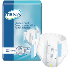 Essity HMS North America Inc Unisex Adult Incontinence Brief TENA® Stretch™ Ultra 2X-Large Disposable Moderate Absorbency - M-794218-3987 - Case of 64