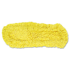 Rubbermaid® Commercial Trapper Commercial Dust Mop, Looped-end Launderable, 5" x 18", Yellow