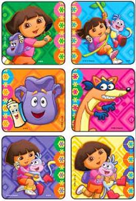 Medibadge Kids Love Stickers® 90 per Unit Dora The Explorer Sticker