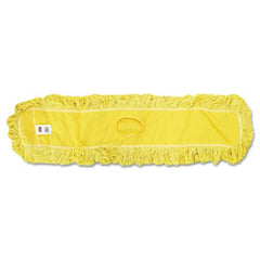 Rubbermaid® Commercial Trapper Commercial Dust Mop, Looped-end Launderable, 5" x 48", Yellow