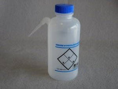 Fisher Scientific Safety Wash Bottle Sodium Hypochlorite Label / Easy Squeeze LDPE 500 mL (16 oz.)