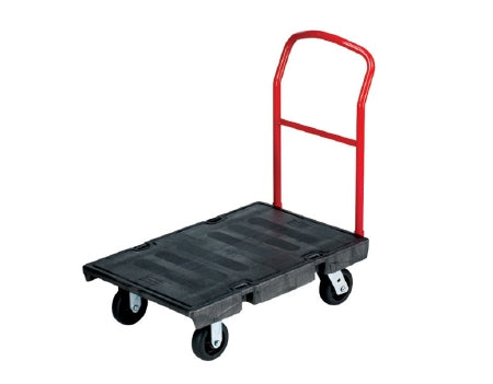 Lagasse Platform Truck Rubbermaid® 2 Fixed / 2 Swivel Casters 500 lbs. Metal Handle Duramold Resin / Metal - M-795492-1328 - Each