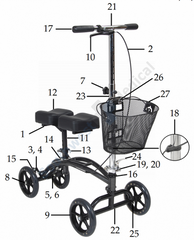 Drive Medical Walker Handle Bar - M-1018709-4840 - Each