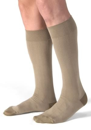 BSN Medical Compression Socks JOBST® for Men Casual Knee High Medium / Tall Beige Closed Toe
