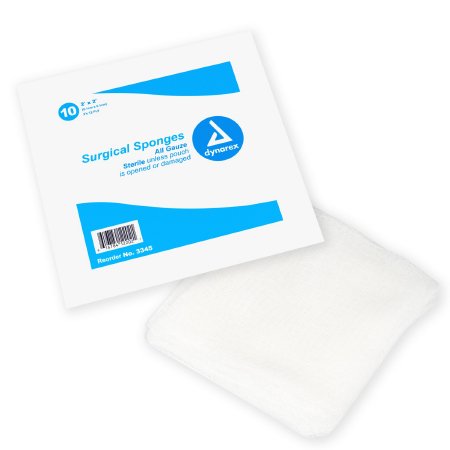 Dynarex Gauze Sponge Dynarex® Gauze 12-Ply 4 X 4 Inch Square Sterile