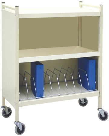 Omnimed Chart Rack 10 Pockets Wood Grain