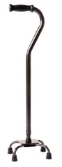 Apex-Carex Healthcare Small Base Quad Cane Carex® Steel 28 to 37 Inch Height Black