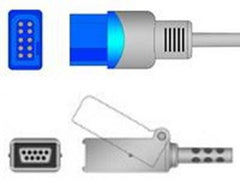 Sage Services Group SpO2 Extension Cable Sage Services 10-Pin Connector Monitor Side, 9-Pin Connector Sensor Side, 2.2m