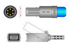 Sage Services Group SpO2 Extension Cable Sage Services 6-Pin Monitor Side, 9-Pin Connector Sensor Side, 2.2m