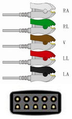 Sage Services Group ECG Leadset Sage Services 5 Lead, Grabber, Shielded, 1.3m