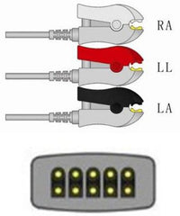 Sage Services Group ECG Leadset Sage Services 3 Lead, Grabber, Shielded, 0.9m
