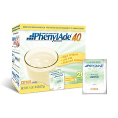 Nutricia North America PKU Oral Supplement PhenylAde® 40 Citrus Flavor 20 Gram Pouch Powder