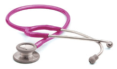 American Diagnostic Corp Classic Stethoscope Adscope® 603 Raspberry 1-Tube 22 Inch Tube Double-Sided Chestpiece