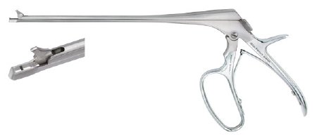 Miltex Biopsy Forceps Miltex® Townsend 7-3/4 Inch Length OR Grade German Stainless Steel NonSterile w/Lock Pistol Grip Handle with Spring Straight 2 X 4 mm Mini Bite w/Single Tooth on Lower Jaw - M-797264-1664 - Each