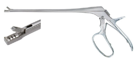 Biopsy Forceps Miltex® Kevorkian-Younge 7-3/4 Inch Length OR Grade German Stainless Steel NonSterile w/Lock Pistol Grip Handle with Spring Curved 3 X 8 mm Rectangular Bite w/Teeth on Lower Jaw