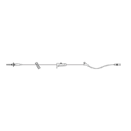 ICU Medical Primary Administration Set 60 Drops / mL Drip Rate 70 Inch Tubing 1 Port - M-797349-3830 - Case of 50