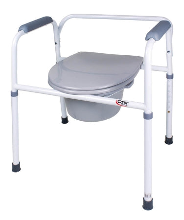 Apex-Carex Healthcare Commode Chair Carex® Padded Fixed Arm Steel Frame