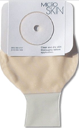 Cymed Colostomy Pouch One-Piece System 9 Inch Length 1 Inch Stoma Drainable Pre-Cut