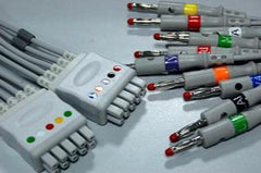 Sage Services Group ECG/EKG One Piece Cable Sage Services Reusable ECG/EKG One Piece Cable, 15-pin Connector Monitor Side, 10 Lead, Banana