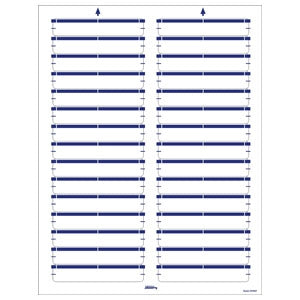 Tabbies Blank Label Printer Label Blue, White Thermal Transfer 2/3 X 3-7/16 Inch - M-798194-4886 - Pack of 1