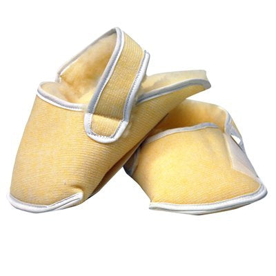 Skil-Care Slippers Medium / Large Yellow Hook and Loop Strap