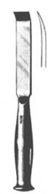 Miltex Osteotome Miltex® Smith-Petersen 1-1/4 Inch Width Curved Blade OR Grade German Stainless Steel NonSterile 8 Inch Length - M-798795-1251 - Each