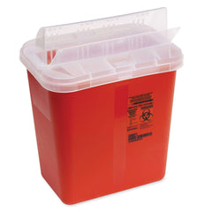 8 Quart Sharps Container 8qt Sharps Container with Open Lid • 10.5"W x 7.25"D x 10"H ,20 / pk - Axiom Medical Supplies