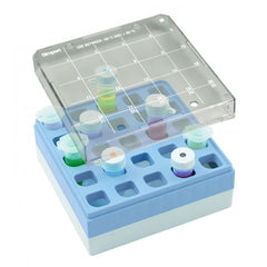 Simport Scientific Microcentrifuge Microcentrifuge Storage Box 25 Place 5 mL Tube Size Green - M-1118684-1461 - Case of 18