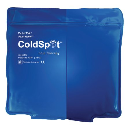 Fabrication Enterprises Cold Pack Relief Pak® ColdSpot™ General Purpose Quarter Size 5 X 7 Inch Vinyl / Gel Reusable