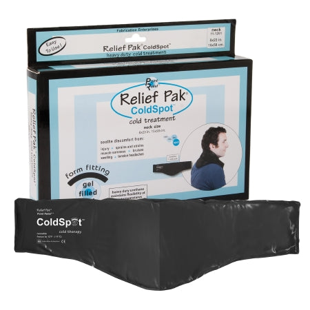 Fabrication Enterprises Cold Pack Relief Pak® ColdSpot™ Contoured Neck 6 X 23 Inch Urethane / Clay Reusable