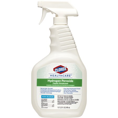 The Clorox Company Clorox Healthcare® Surface Disinfectant Cleaner Peroxide Based Liquid 32 oz. Bottle Unscented NonSterile - M-800195-4429 - Each