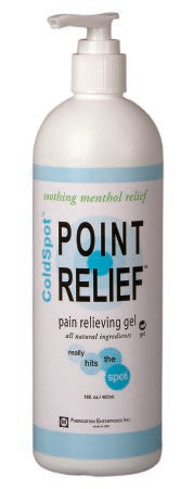 Fabrication Enterprises Topical Pain Relief Point Relief® ColdSpot™ 0.06% - 12% Strength Menthol / Methyl Salicylate Topical Gel 16 oz.