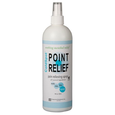 Fabrication Enterprises Topical Pain Relief Point Relief® ColdSpot™ 0.06% - 12% Strength Menthol / Methyl Salicylate Spray 16 oz.