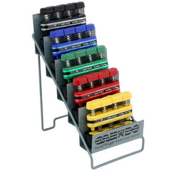 Fabrication Enterprises Exerciser Set with Storage Unit CanDo® Digi-Flex® Yellow / Red / Green / Blue / Black X-Light to X-Heavy Resistance