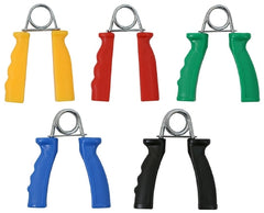 Fabrication Enterprises Hand Exerciser Set Cando® Twist-n-Bend™ Yellow / Red / Green / Blue / Black Fixed Resistance Grip