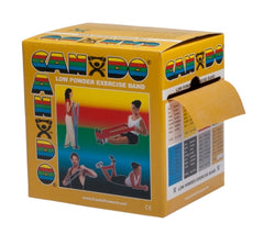 Fabrication Enterprises Exercise Resistance Band CanDo® Low Powder Gold 5 Inch X 50 Yard 3X-Heavy Resistance