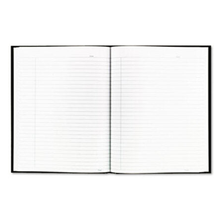 Blueline® Business Notebook, Medium/College Rule, Black Cover, 9.25 x 7.25, 192 Sheets