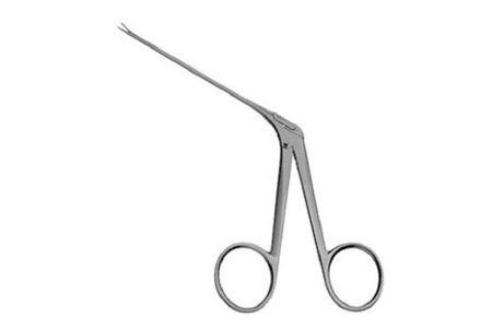 V. Mueller Ear Forceps V. Mueller® Wullstein 7.9 cm Stainless Steel Fine Delicate Serrated Jaws - M-800443-2744 - Each