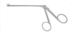 V. Mueller Nasal Forceps V. Mueller® Struempel-Voss 4-1/8 Inch Length Surgical Grade Stainless Steel NonSterile NonLocking Finger Ring Handle Angled up 45° Oval Fenestrated Cups - M-800561-3708 - Each