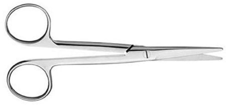 V. Mueller Dissecting Scissors V. Mueller® Mayo 6-3/4 Inch Length Surgical Grade Stainless Steel NonSterile Finger Ring Handle Curved Blunt Tip / Blunt Tip - M-800624-3623 - Each