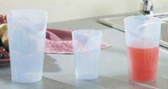 Patterson Medical Supply ADL Dysphagia Cup Nosey Cup 4 oz. Translucent Plastic Reusable